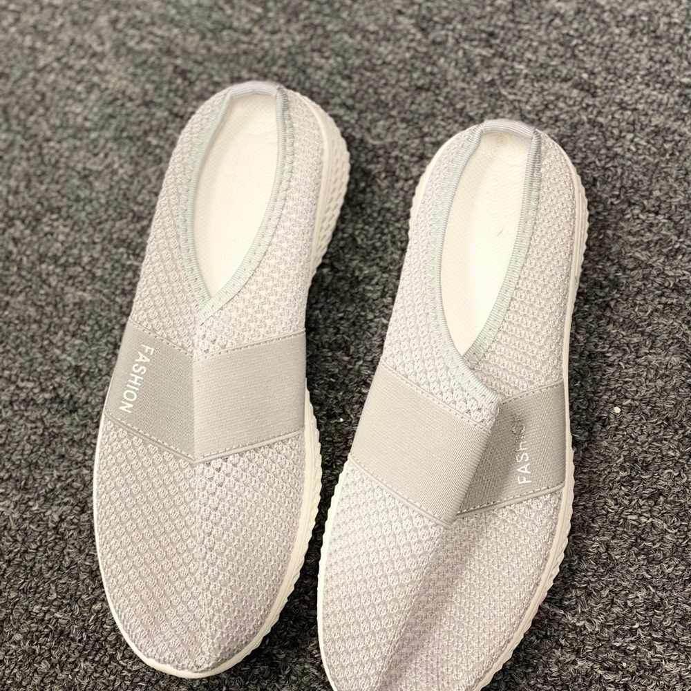Women's Gray Slip-On Shoes